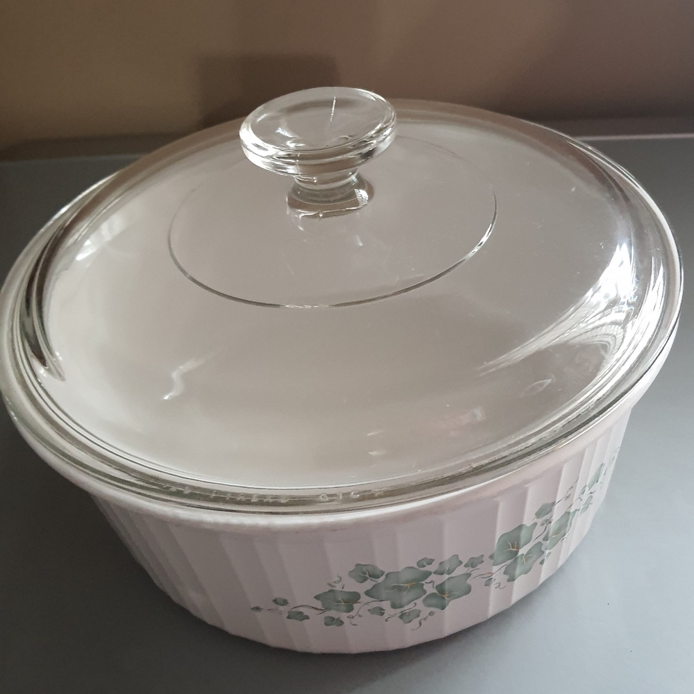 Vintage Corningware Callaway Green Ivy Pattern